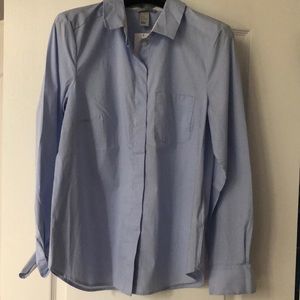 Blue/White Striped Blouse